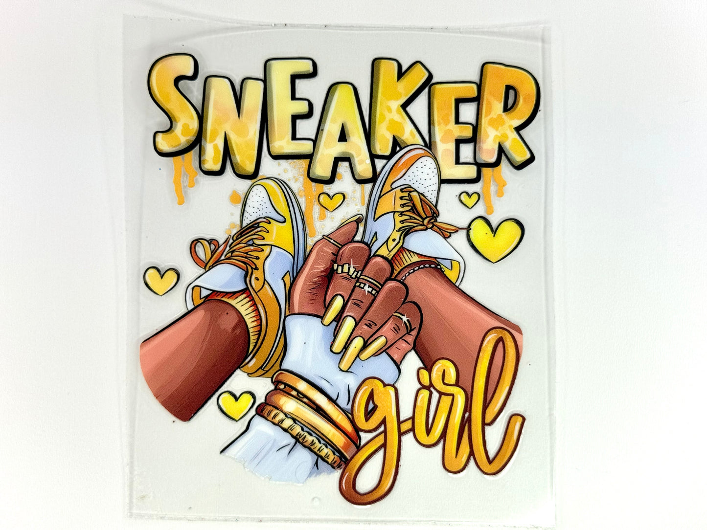 Yellow sneaker girl