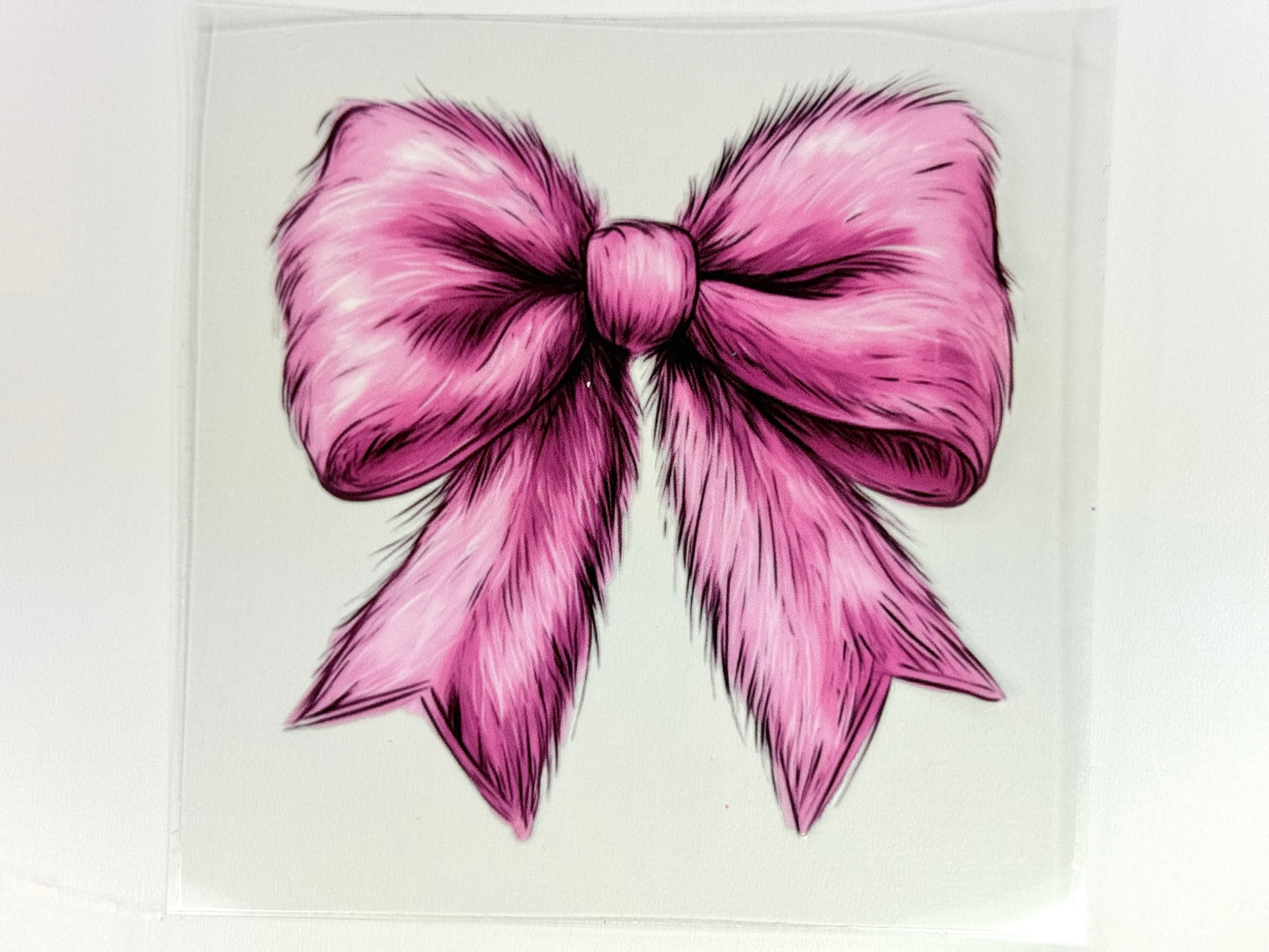 Pink Fuzzy Bow