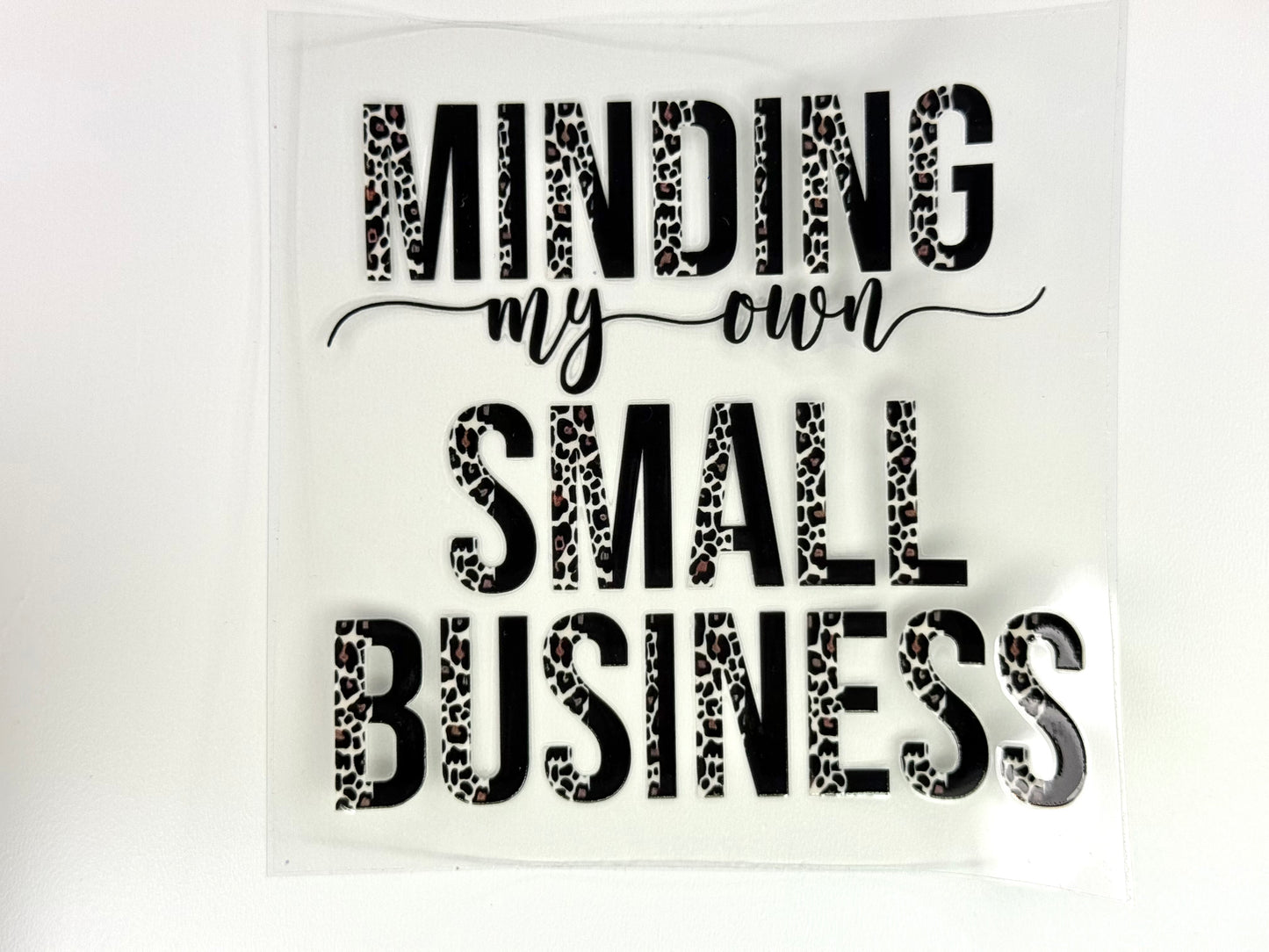 Minding my small business