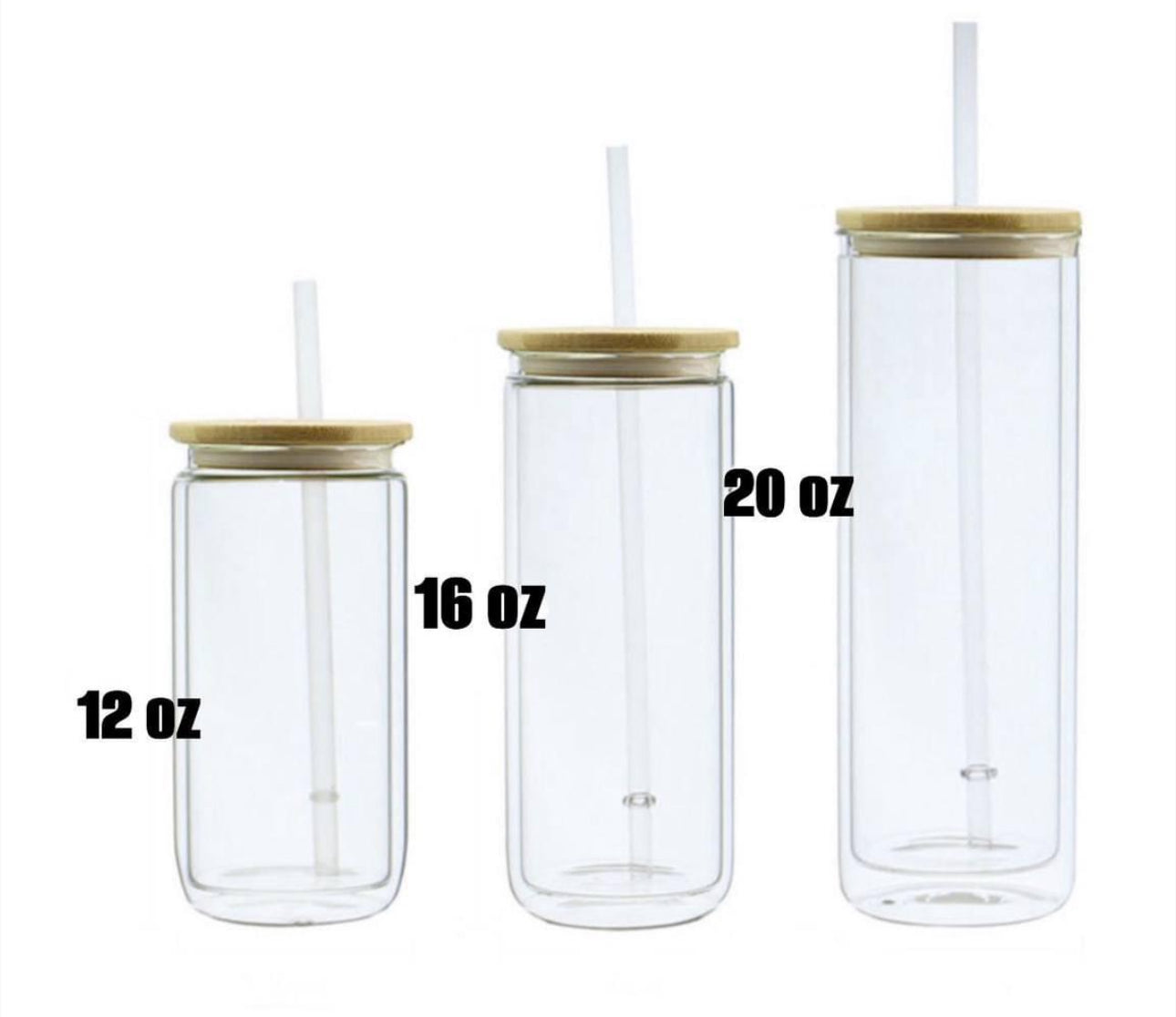 GLASS Snowglobe Cups