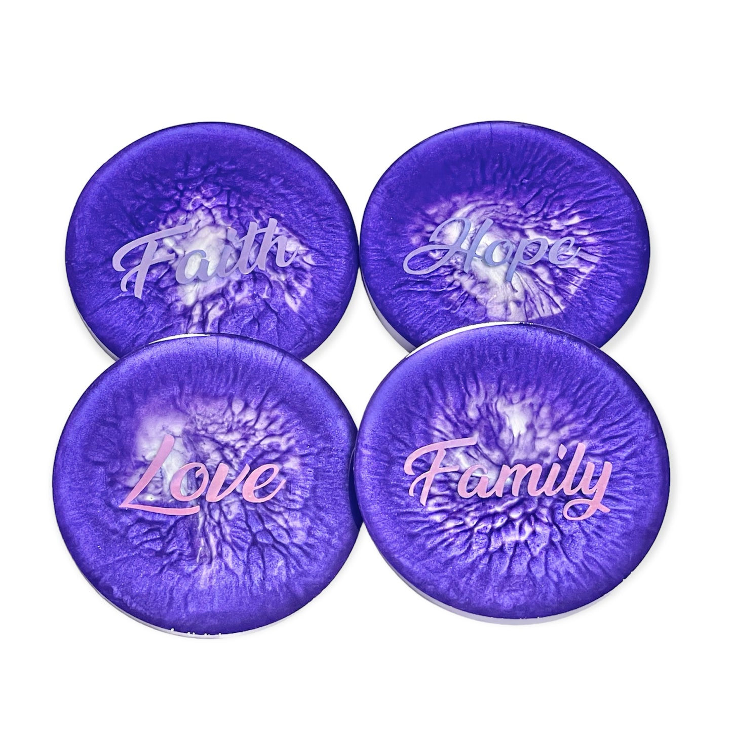 Family, Faith, Love, & Hope Coaster Set
