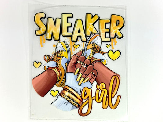 Yellow sneaker girl