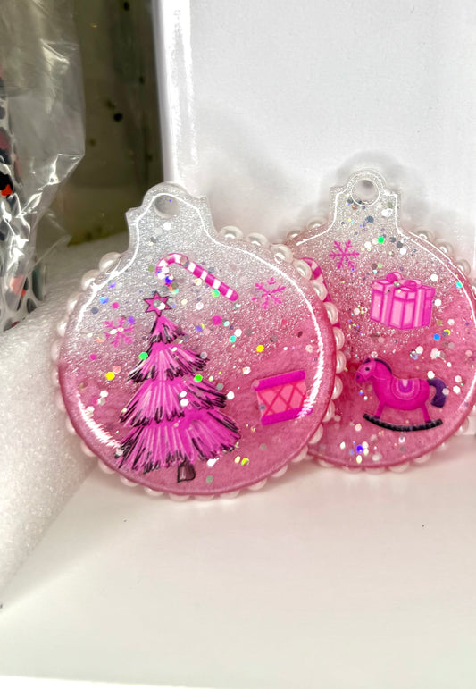 Pink Christmas Ornaments