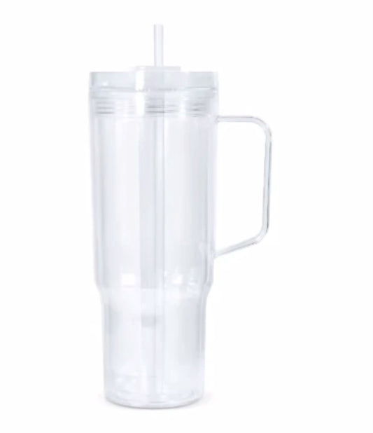 40 oz Acrylic Snowglobe Tumbler