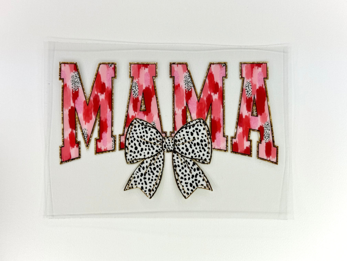Watercolor mama with bow