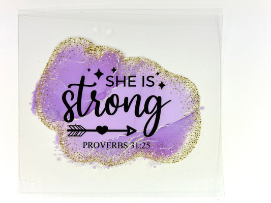 Purple She is Strong