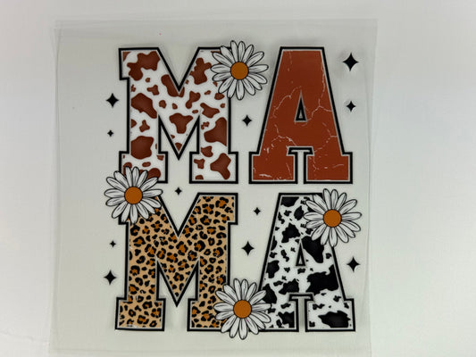 Cow print mama