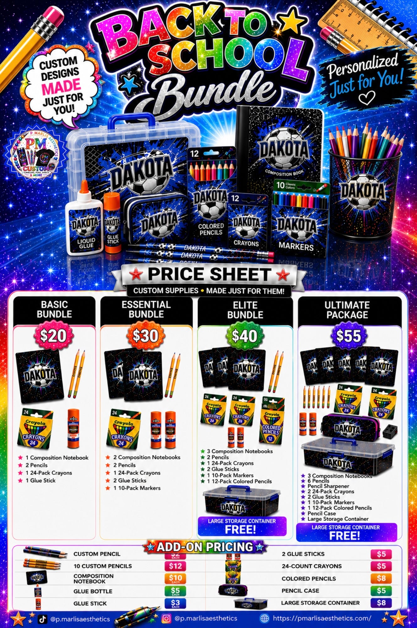Custom Back to School Supplies