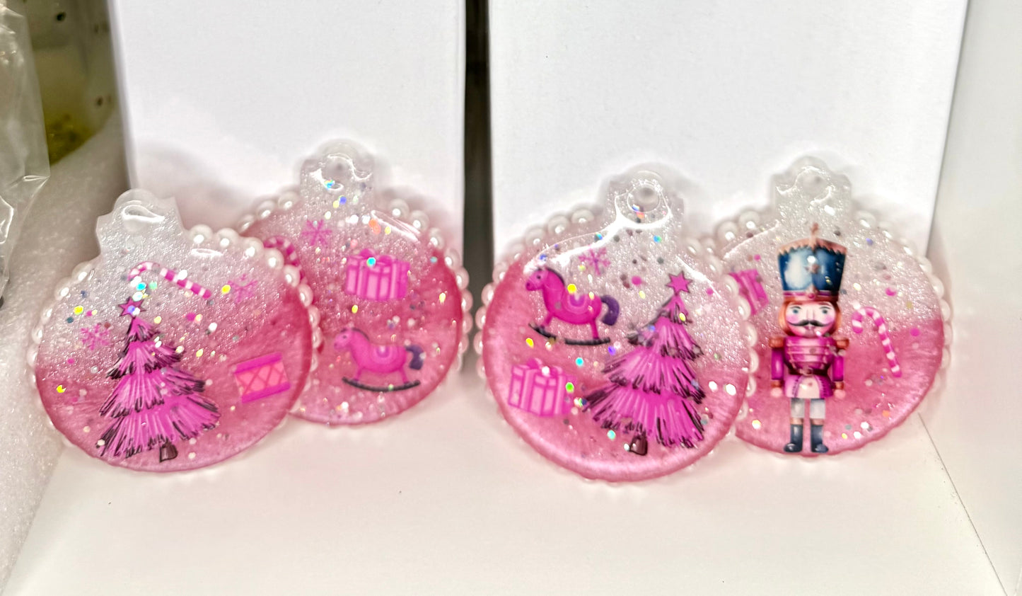 Pink Christmas Ornaments