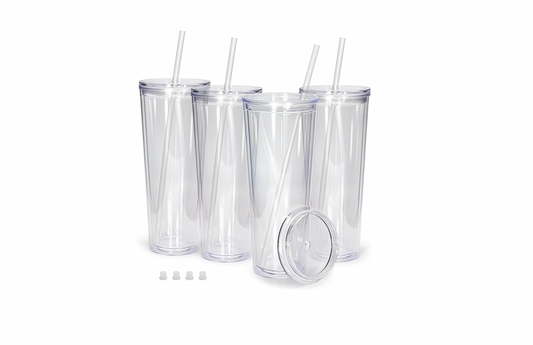 24 oz Acrylic Snowglobe Tumbler