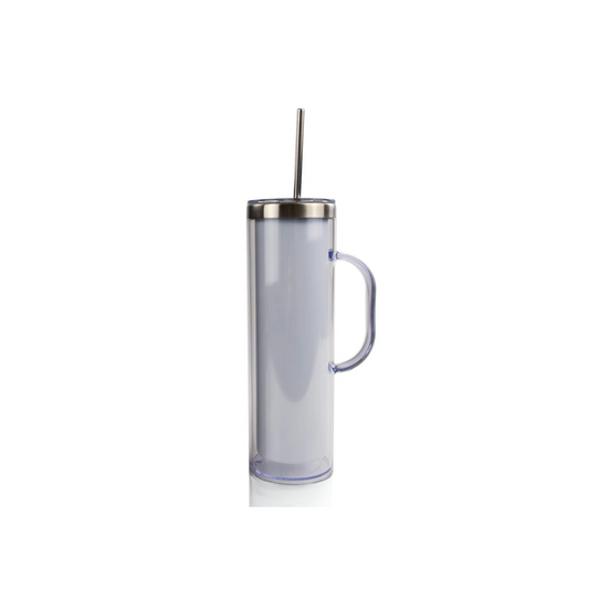 20oz Stainless Steel Snowglobe Tumbler w/Handle